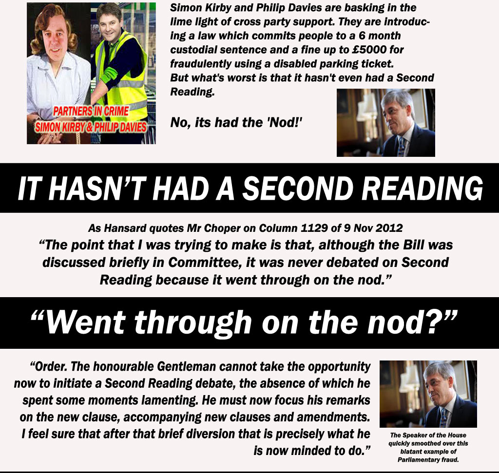 “Went through on the nod?” ... Don't you mean with a Masonic Handshake?