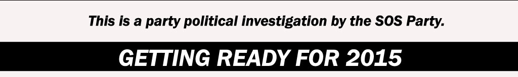 A party political statement by the SOS (Save Our Society) Party. Getting ready for 2015.